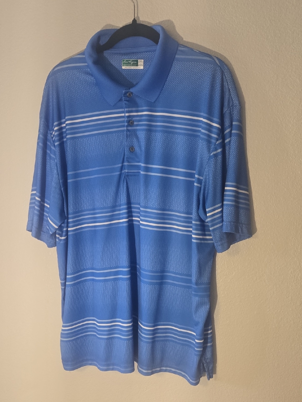 Ben Hogan Royal Blue Striped Polo